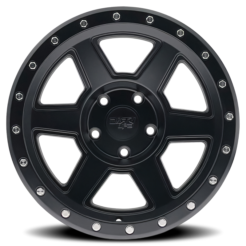 Dirty Life 9315 Compound 17x9 / 6x139.7 BP / -12mm Offset / 106mm Hub Matte Black Wheel - Rowdy Warehouse 