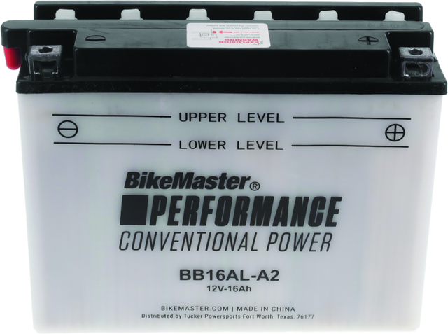 BikeMaster BB16AL-A2 Battery - Rowdy Warehouse 