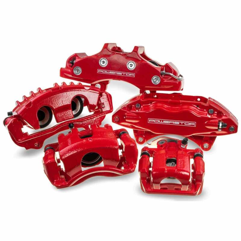 Power Stop 10-15 Lexus GX460 Front Red Calipers w/o Brackets - Pair