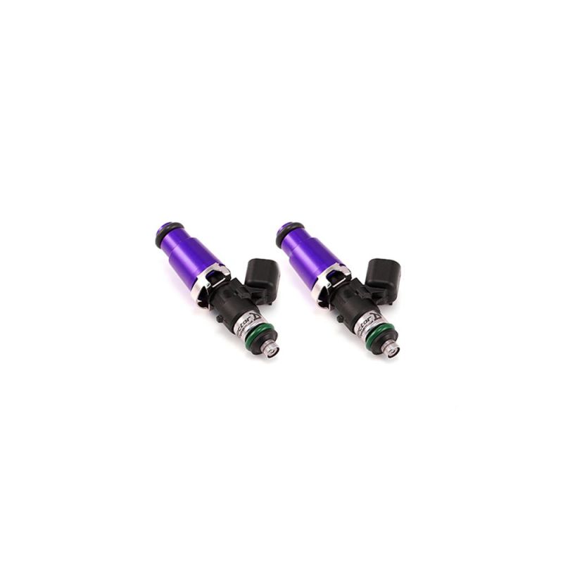 Injector Dynamics ID1050X Injectors - 60mm Length - 14mm Purple Top - 14mm Lower O-Ring (Set of 2) - Rowdy Warehouse 