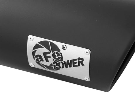 aFe Diesel Exhaust Tip Bolt On Black 5in Inlet x 6in Outlet x 12in Long - Rowdy Warehouse 