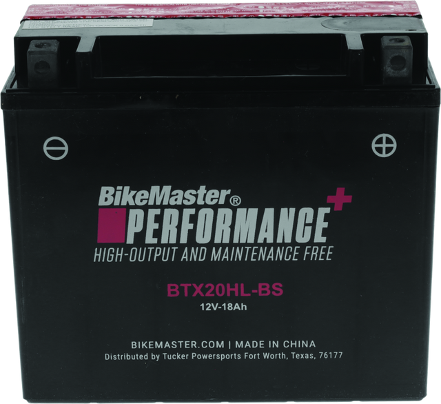 BikeMaster BTX20HL-BS Battery - Rowdy Warehouse 