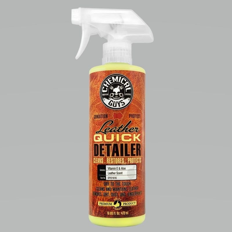 Chemical Guys Leather Quick Detailer Care Spray - Matte Finish - 16oz - Rowdy Warehouse 