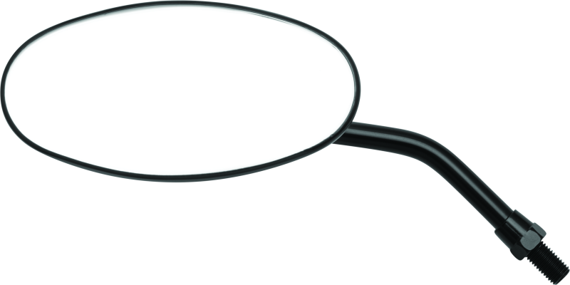 BikeMaster Adjustable Oval Mirror 10mm - Each - Black