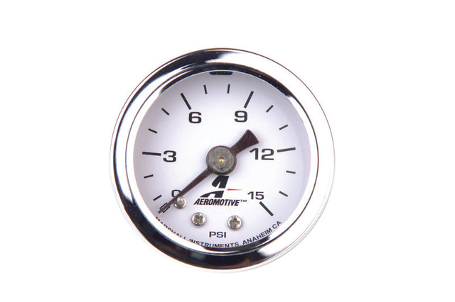 Aeromotive 0-15 PSI Fuel Pressure Gauge - Rowdy Warehouse 