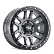 Dirty Life 9309 Canyon Pro 17x9/5x127 BP/-12mm Offset/71.5mm Hub Satin Graphite Wheel - Beadlock - Rowdy Warehouse 