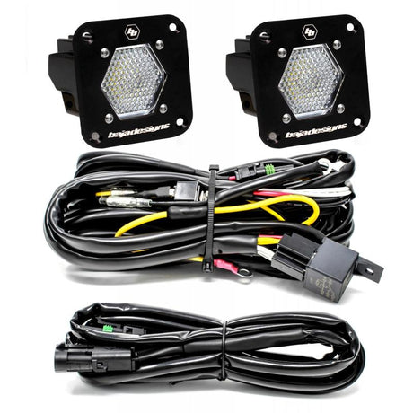 Baja Designs S1 Work/Scene LED Light Backup Kit w/ Mounting Bracket Pair - Rowdy Warehouse 