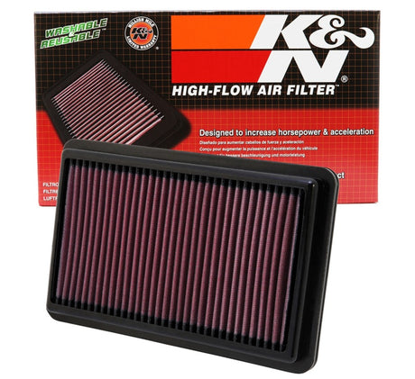 K&N Replacement Air Filter 10.188in O/S Length x 6.375in O/S Width x 1.063in H for 12 Honda Civic Si - Rowdy Warehouse 