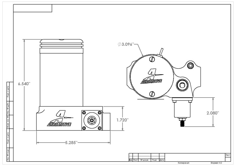 Aeromotive A2000 Drag Race Carbureted Fuel Pump - Rowdy Warehouse 