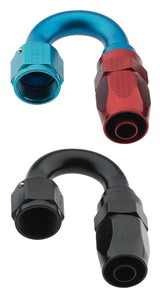 Fragola -10AN x 180 Degree Pro-Flow Hose End - Black