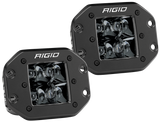 Rigid Industries D2 - Midnight Edition Flush Mount Spot Lights