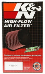 K&N Universal ChromeRound Tapered Air Filter 3in Flange ID / 6in Base OD / 4.5in Top OD / 8in Height