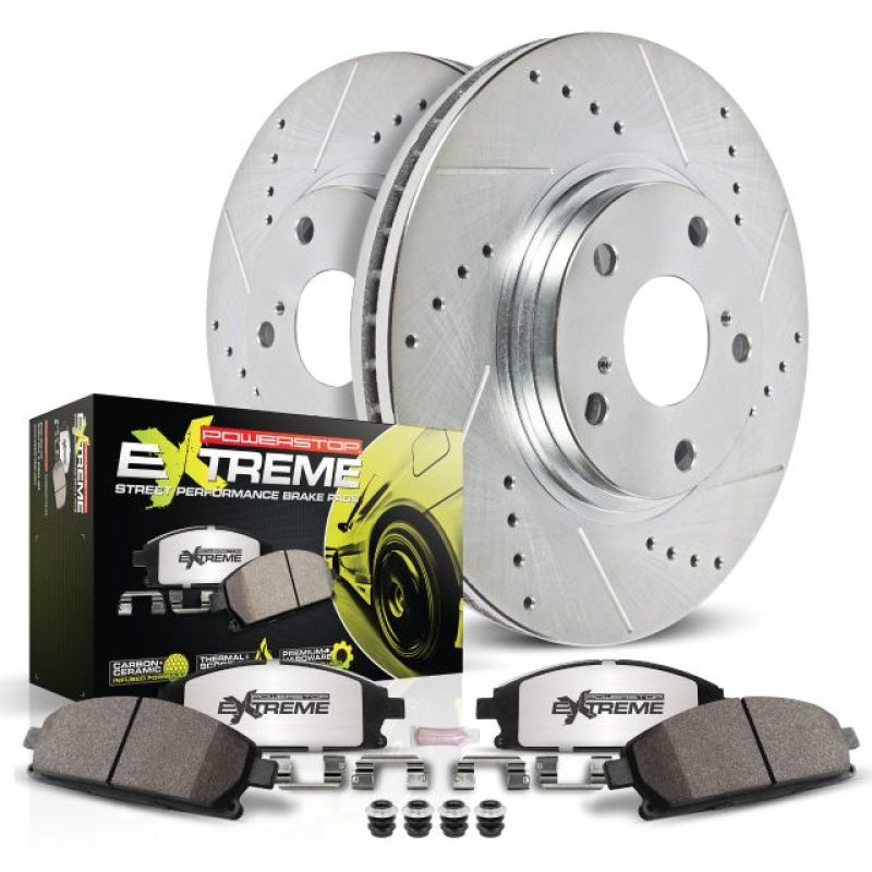 Power Stop 06-07 Subaru B9 Tribeca Front Z26 Street Warrior Brake Kit