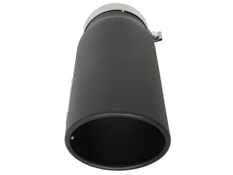 aFe Power MACH Force-Xp 5in In x 6in Out x 15in L Bolt-On 409 SS Exhaust Tip - Black - Rowdy Warehouse 