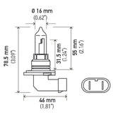 Hella HB3 9005 12V 100W Xenon White XB Bulb (Pair) - Rowdy Warehouse 