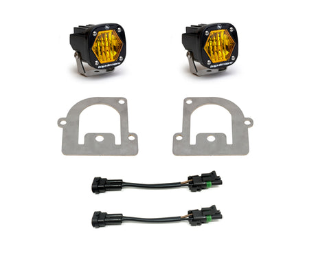 Baja Designs 21+ Ford Bronco Sport S1 WC LED Fog Pocket Light Kit - Amber - Rowdy Warehouse 