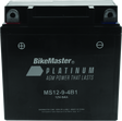 BikeMaster AGM Battery - MS12-9-4B1 - Rowdy Warehouse 