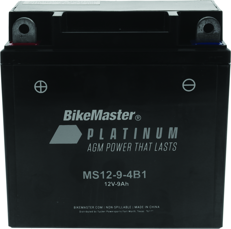 BikeMaster AGM Battery - MS12-9-4B1 - Rowdy Warehouse 