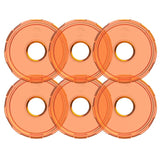 KC HiLiTES Cyclone V2 LED - Replacement Lens - Amber - 6-PK