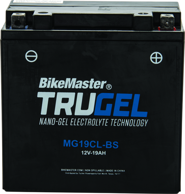 BikeMaster Trugel Battery MG19CL-BS - Rowdy Warehouse 