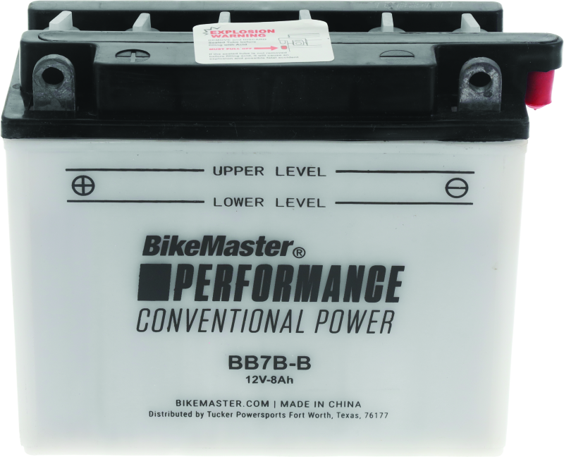 BikeMaster BB7B-B Battery - Rowdy Warehouse 