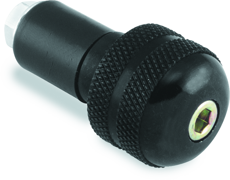 BikeMaster Anti-Vibration Bar Ends - 1in - Black - Rowdy Warehouse 