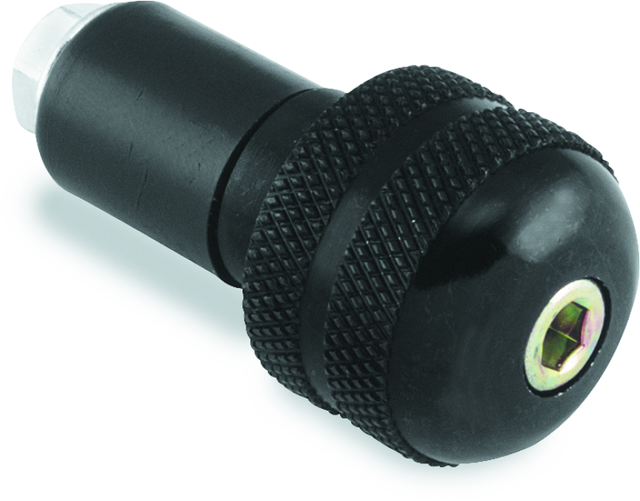 BikeMaster Anti-Vibration Bar Ends - 1in - Black - Rowdy Warehouse 