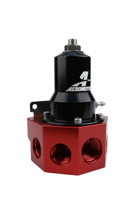 Aeromotive Regulator - 30-120 PSI - .500 Valve - 4x AN-08 and AN-10 inlets / AN-10 Bypass - Rowdy Warehouse 