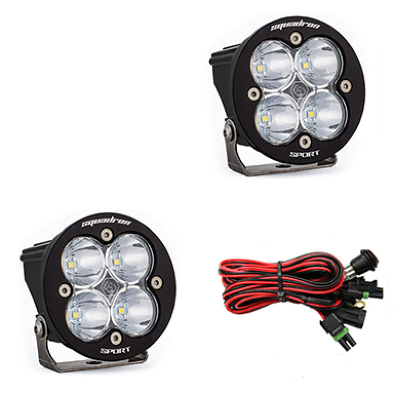 Baja Designs Squadron R Sport Work/Scene Pair LED Light Pods - Clear - Rowdy Warehouse 