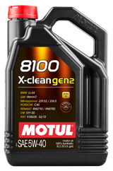 Motul 5L Synthetic Engine Oil 8100 X-CLEAN Gen 2 5W40