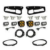 Baja Designs 2021+ Ford Bronco Amber SAE Fog Pocket Kit w/Upfitter - Rowdy Warehouse 