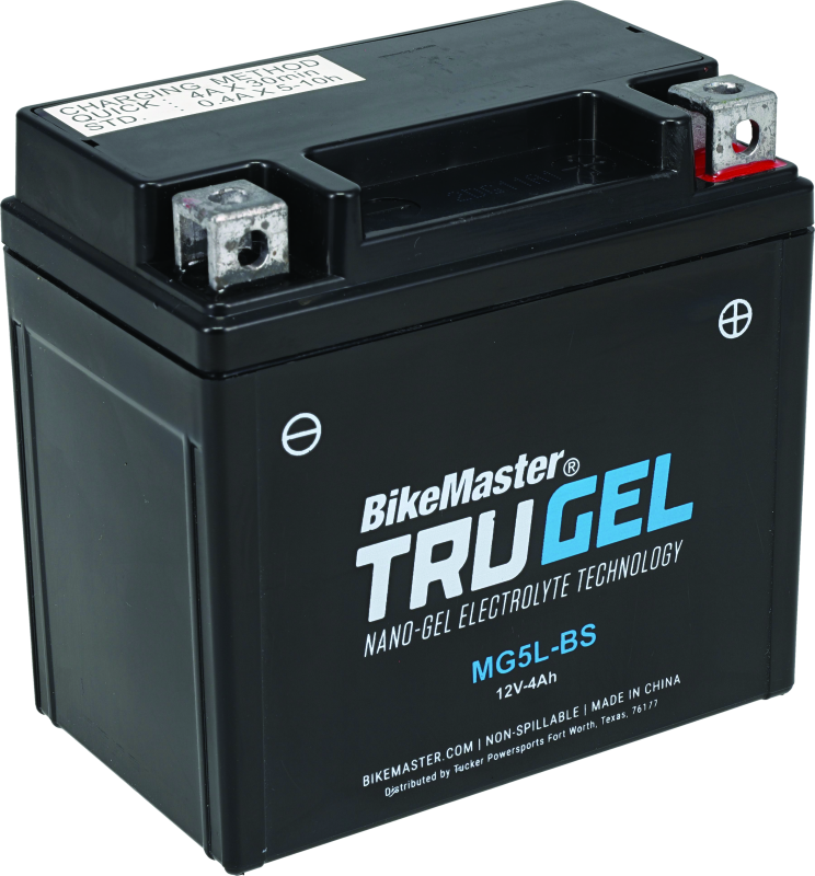 BikeMaster Trugel Battery MG5L-BS - Rowdy Warehouse 