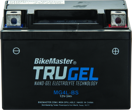 BikeMaster Trugel Battery MG4L-BS - Rowdy Warehouse 