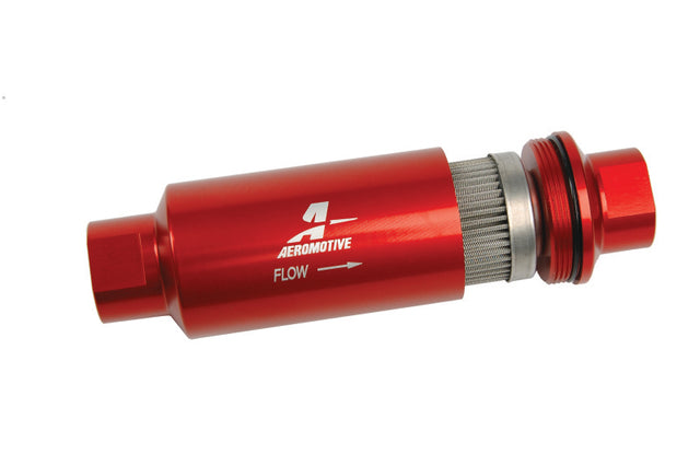 Aeromotive In-Line Filter - (AN-10) 100 Micron SS Element - Rowdy Warehouse 