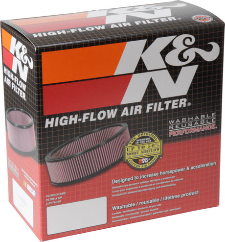 K&N 2-5/8in Flange 7in Diameter 3in Height Round Air Filter Assembly w/ Vent - Rowdy Warehouse 