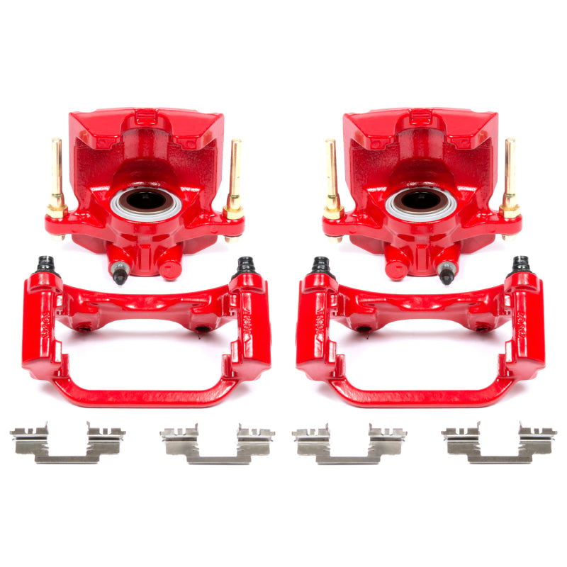 Power Stop 07-16 Cadillac Escalade Rear Red Calipers w/Brackets - Pair