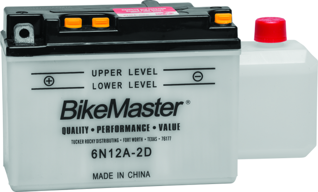 BikeMaster 6N12A-2D Battery - Rowdy Warehouse 