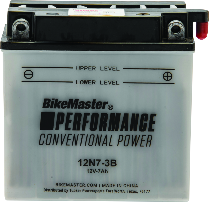 BikeMaster 12N7-3B Battery - Rowdy Warehouse 