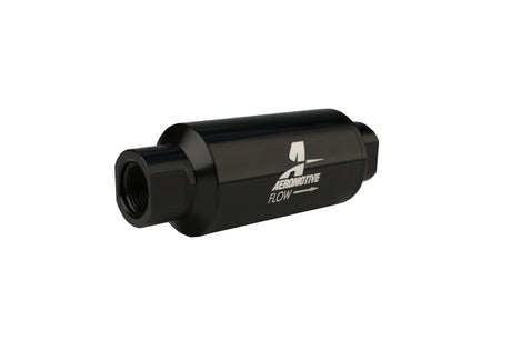 Aeromotive In-Line Filter - AN-10 - Black - 100 Micron - Rowdy Warehouse 