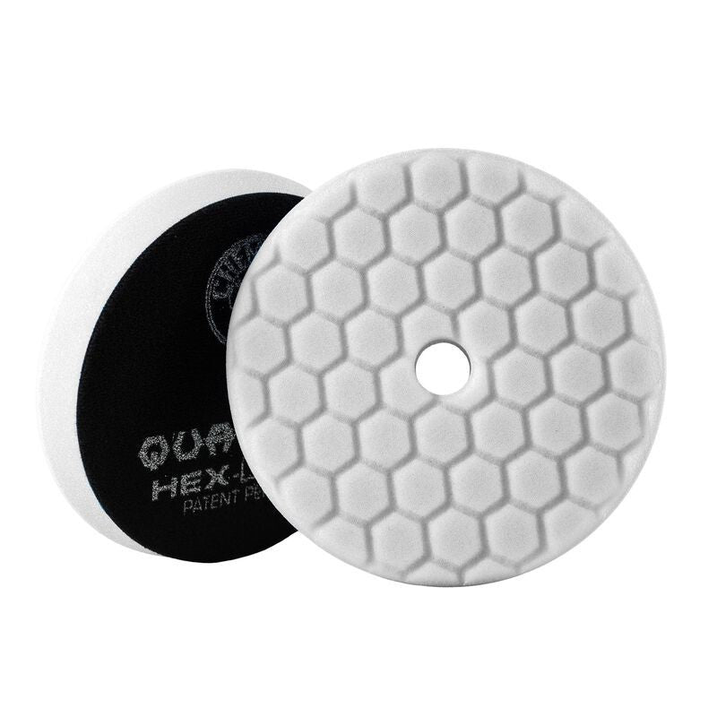 Chemical Guys Hex-Logic Quantum Light-Medium Polishing Pad - White - 5.5in - Rowdy Warehouse 