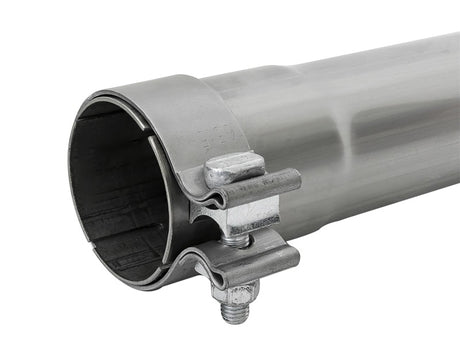 aFe MACH Force-Xp 409 SS Muffler Pipe 2.5in. Inlet/Outlet / 14in. Body / 20in. Length - Rowdy Warehouse 