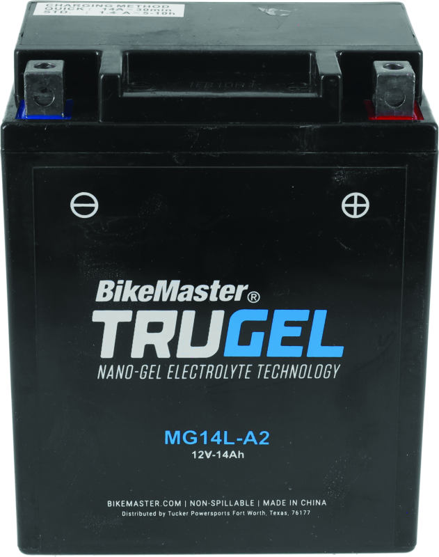 BikeMaster Trugel Battery MG14L-A2 - Rowdy Warehouse 