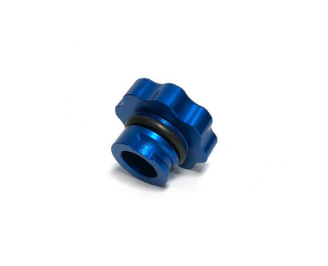 Fleece Performance 01-16 GM 2500/3500 Duramax Billet Oil Cap Cover - Blue - Rowdy Warehouse 