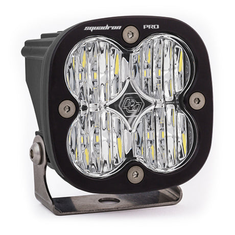 Baja Designs Squadron Pro Black Wide Cornering Pattern LED Light Pod - Clear - Rowdy Warehouse 