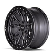 Dirty Life 9303 DT-1 17x9/5x127 BP/-12mm Offset/78.1mm Hub Matte Gunmetal Wheel - Simulated Rashring - Rowdy Warehouse 