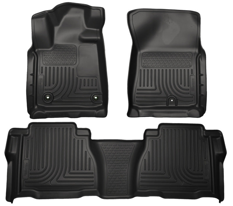 Husky Liners 12-13 Toyota Tundra Weatherbeater Black Front & 2nd Seat Floor Liners