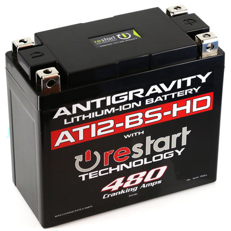 Antigravity YT12-BS High Power Lithium Battery w/Re-Start - Rowdy Warehouse 