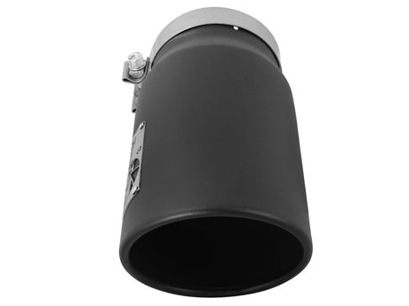 aFe Diesel Exhaust Tip Bolt On Black 5in Inlet x 6in Outlet x 12in Long - Rowdy Warehouse 