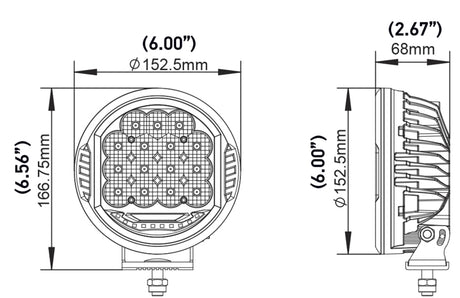 Hella 500 LED Driving Lamp - Single - Rowdy Warehouse 