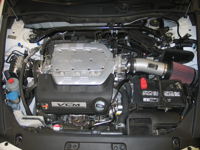 K&N 08 Honda Accord 3.5L-V6 Silver Typhoon Short Ram Intake - Rowdy Warehouse 